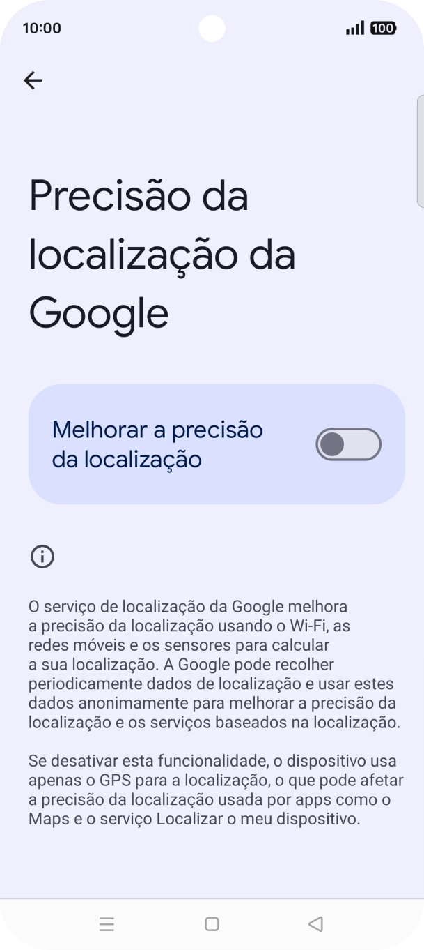 Se premir o indicador junto a 