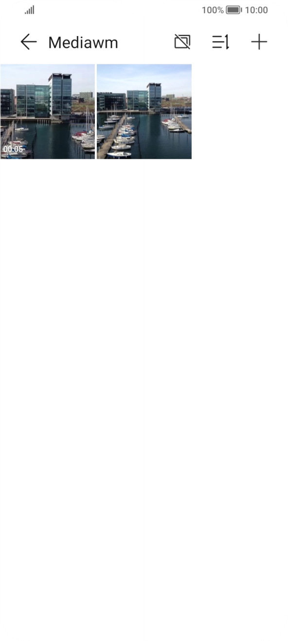 Prima durante um momento uma imagem ou um clipe de vídeo.