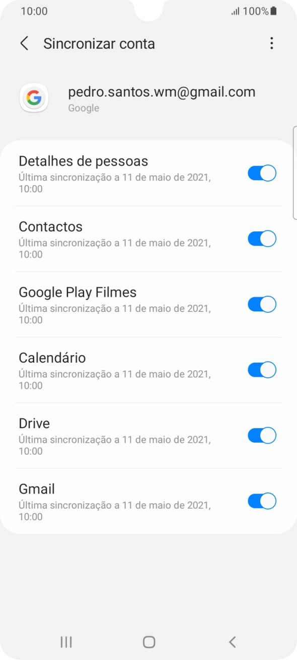 Prima a tecla de início para terminar e voltar ao ecrã inicial.