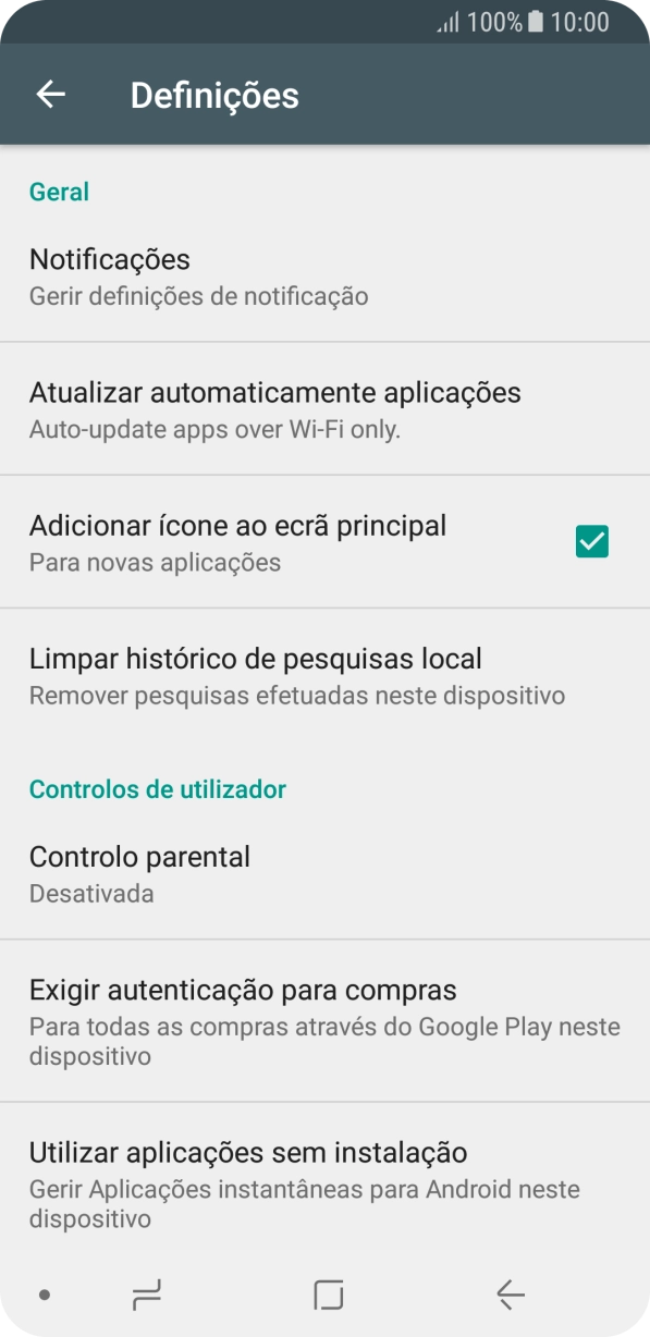 Prima Atualizar automaticamente aplicações.