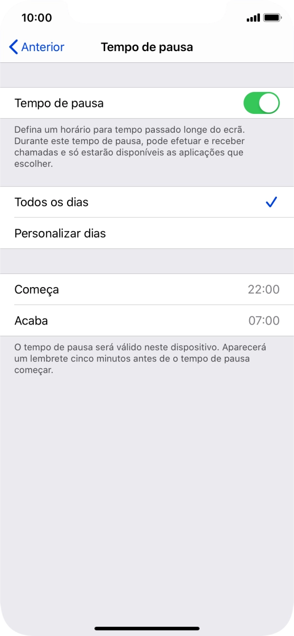 Prima a seta para a esquerda.