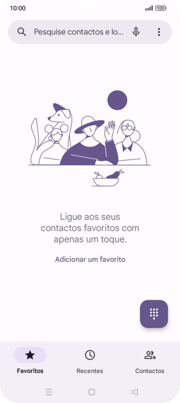 Prima o ícone de menu.