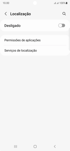 Prima o indicador para ativar ou desativar a função.