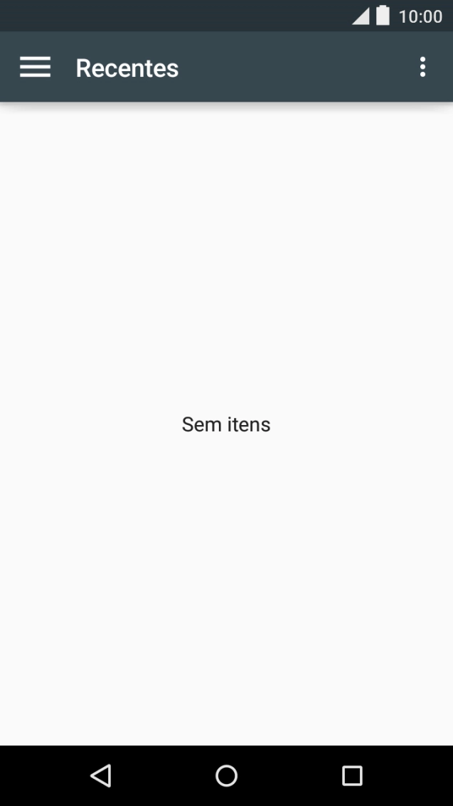 Deslize o dedo sobre o ecrã da esquerda para a direita.