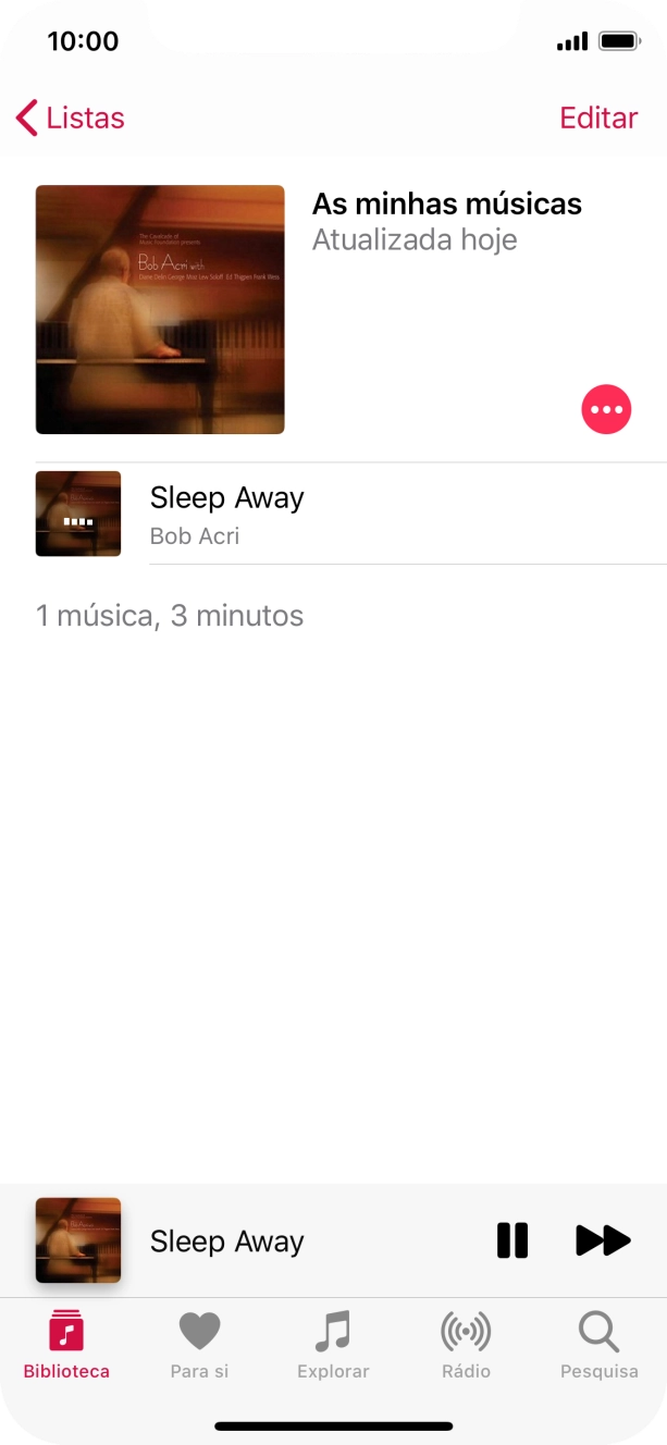 Prima o título da música.