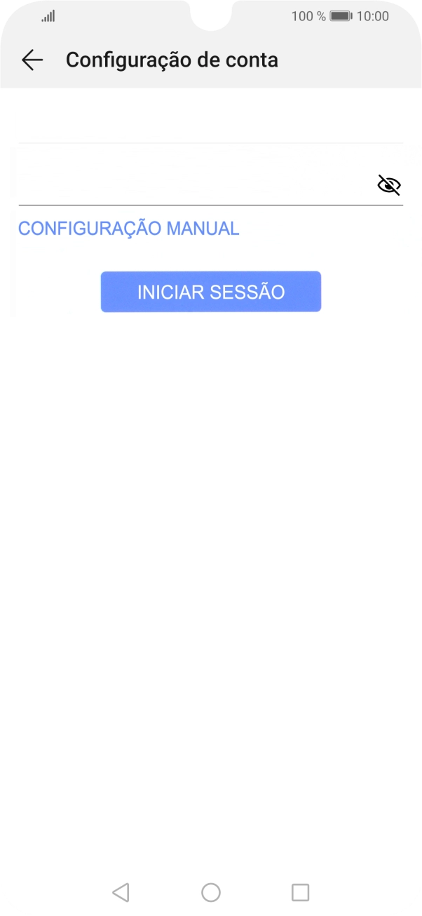 Prima INICIAR SESSÃO.