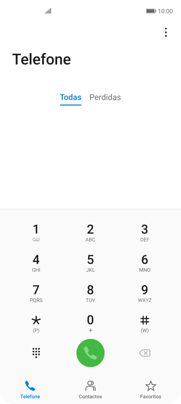 Prima o ícone de menu.