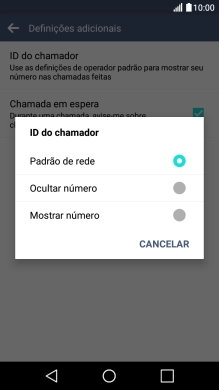 Prima Mostrar número para ativar a visualização do seu número.