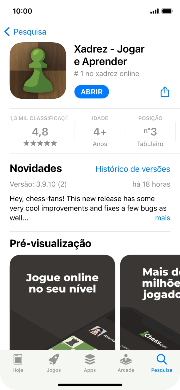 Para voltar ao ecrã inicial, deslize o dedo de baixo para cima a partir da base do ecrã.