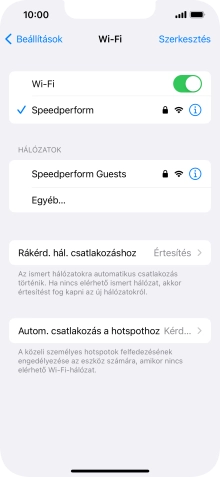 Húzd az ujjad felfelé a kijelző aljáról, hogy visszatérj a kezdőképernyőhöz.
