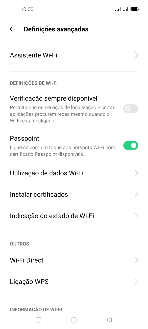 Prima Assistente Wi-Fi.