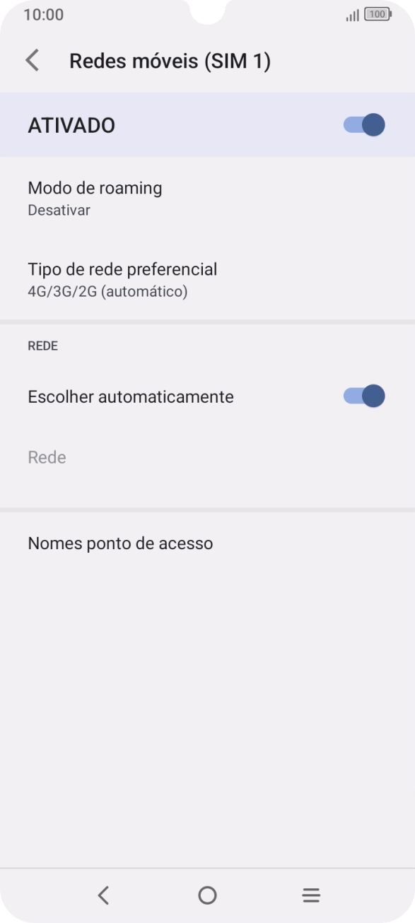 Prima Nomes ponto de acesso.