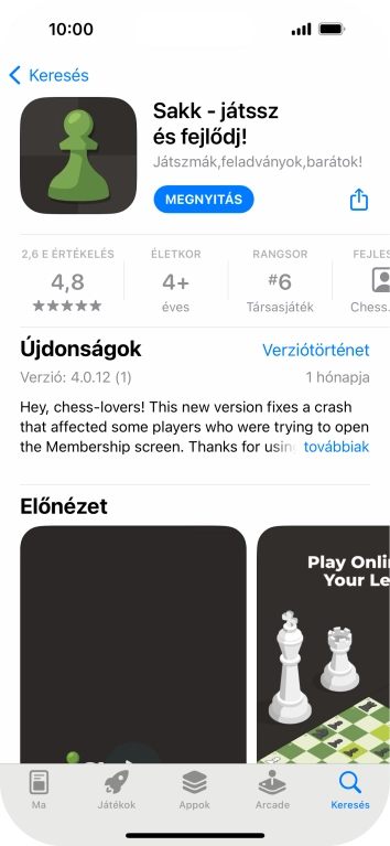 Húzd az ujjad felfelé a kijelző aljáról, hogy visszatérj a kezdőképernyőhöz.