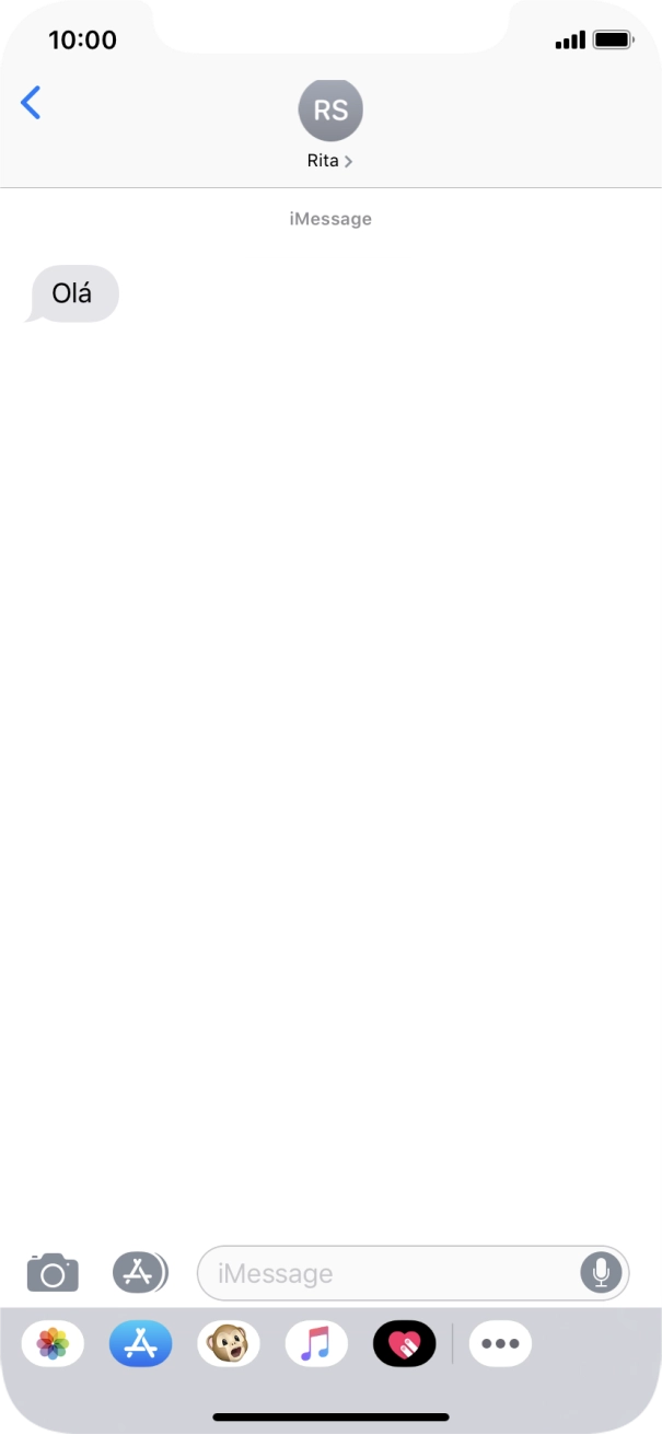 Para voltar ao ecrã inicial, deslize o dedo de baixo para cima a partir da base do ecrã.