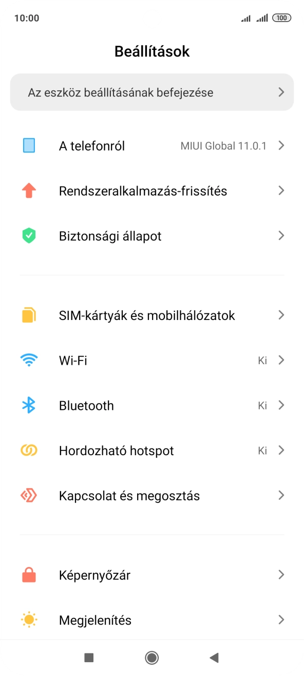 Válaszd a Wi-Fi lehetőséget.