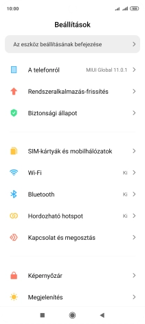 Válaszd a Bluetooth lehetőséget.