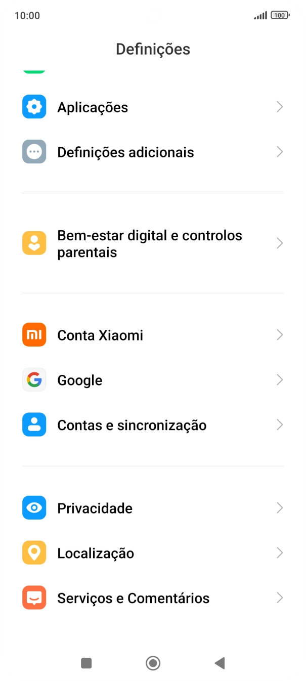 Prima Contas e sincronização.