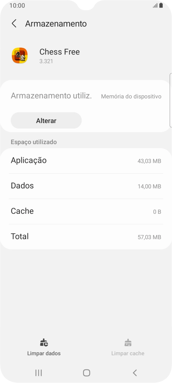 Prima a tecla de início para terminar e voltar ao ecrã inicial.