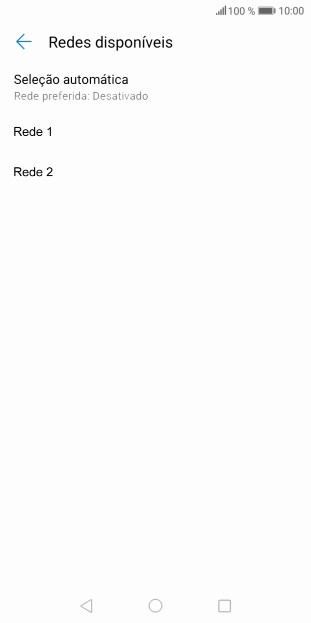 Prima a rede pretendida.