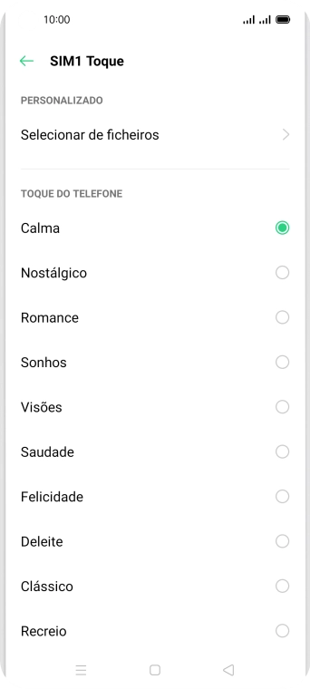 Prima Selecionar de ficheiros.