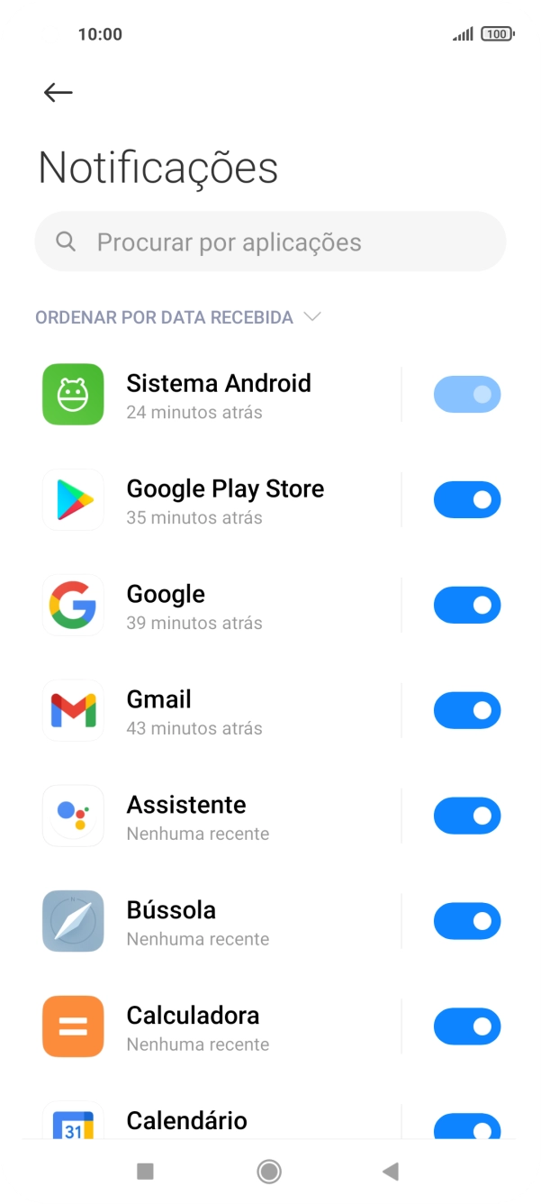 Prima a app pretendida.
