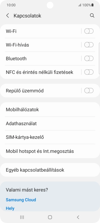 Válaszd a Wi-Fi lehetőséget.