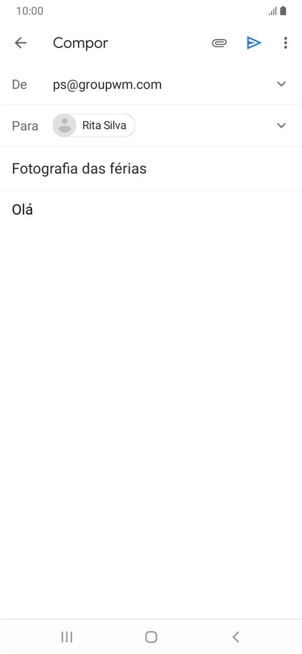 Prima o ícone de anexo.