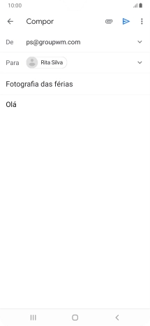 Prima o ícone de anexo.