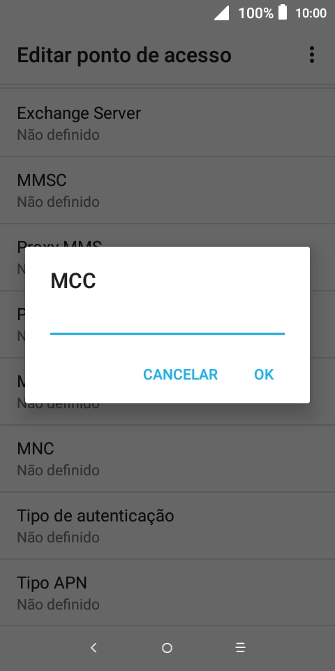 Introduza 268 e prima OK.