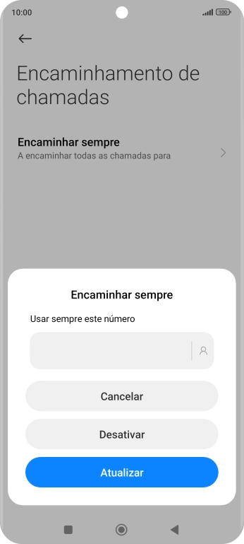 Prima Desativar.