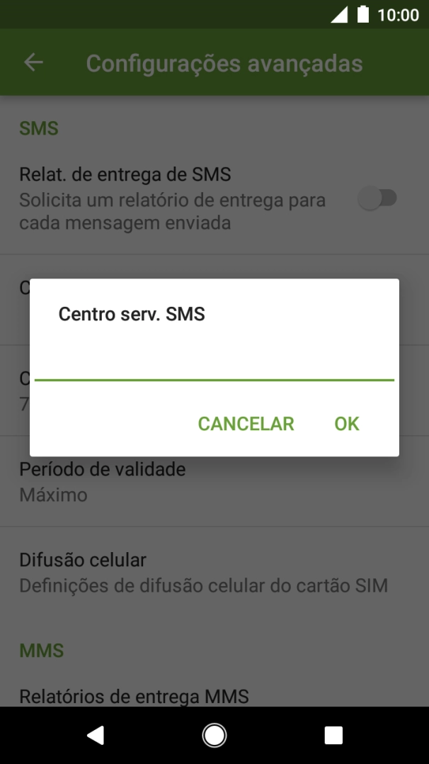 Introduza +351911616161 e prima OK.