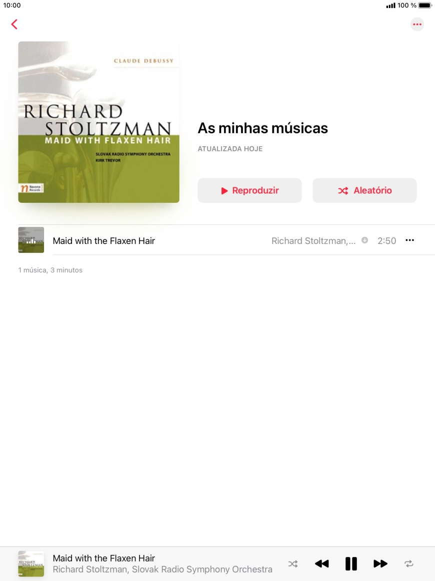 Prima o título da música.