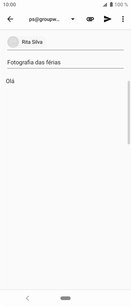 Prima o ícone de anexo.