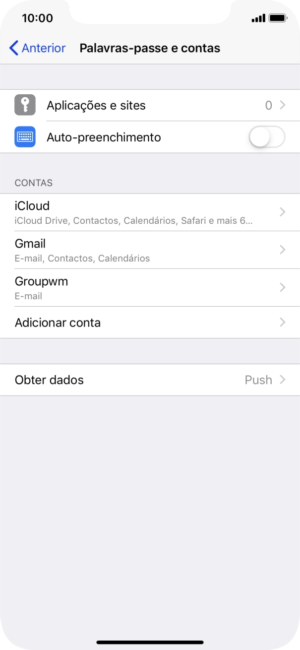 Prima a conta pretendida.