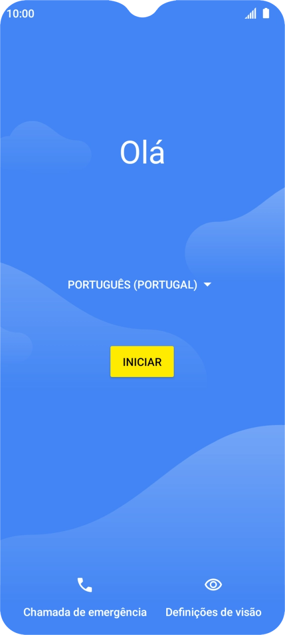 Prima a lista suspensa.