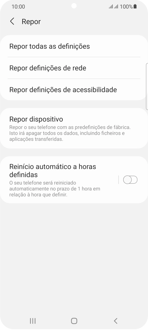 Prima Repor dispositivo.