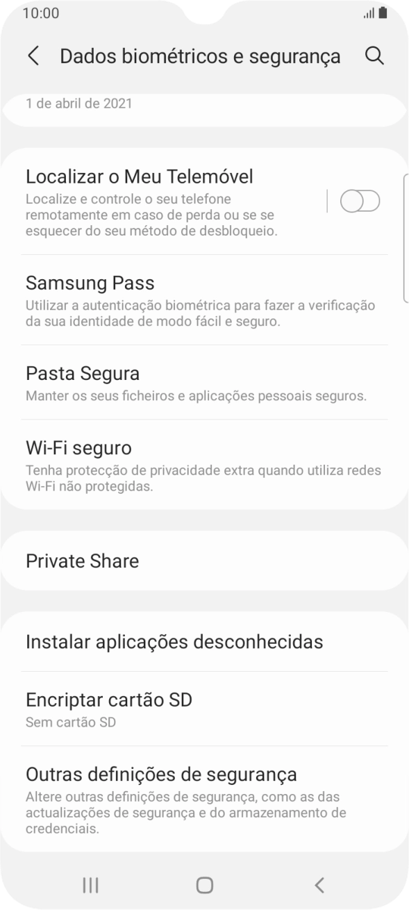 Prima Outras definições de segurança.