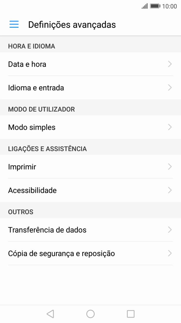 Prima Cópia de segurança e reposição.