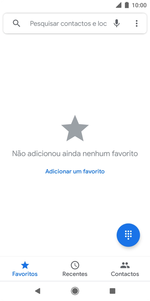 Prima o ícone de menu.