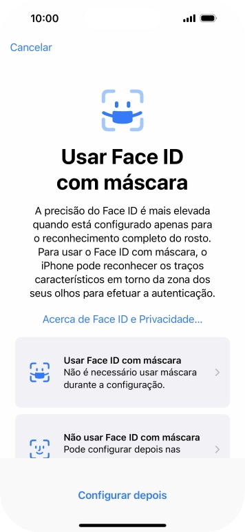 Prima Configurar depois.