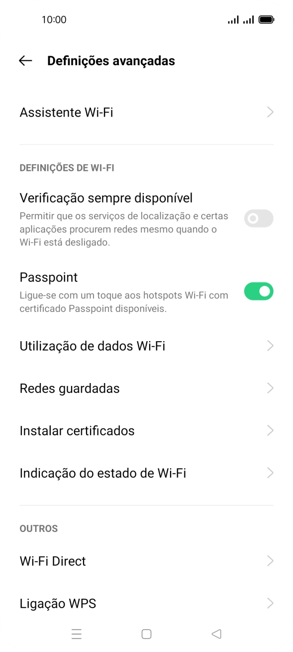 Prima Assistente Wi-Fi.