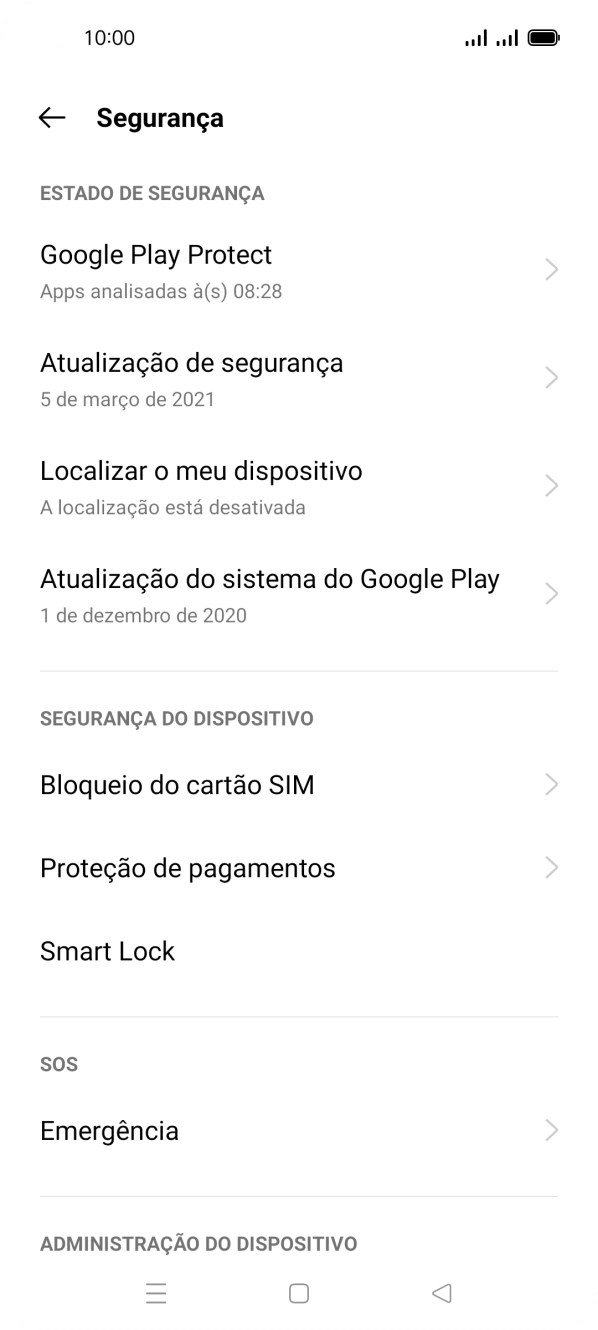 Prima Bloqueio do cartão SIM.