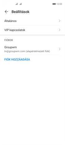 Kattints a kívánt e-mail-fiókra.