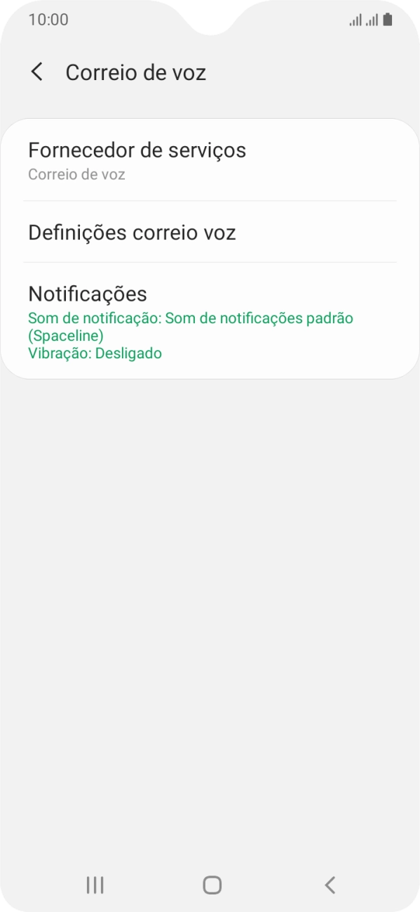 Prima Definições correio voz.