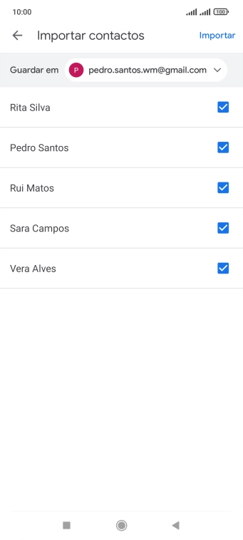 Prima a lista suspensa junto a 