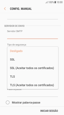 Prima TLS para ativar a função.