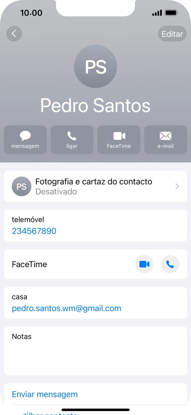 Prima Fotografia e cartaz do contacto.