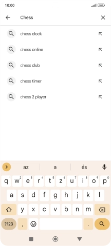 Írd be a keresett alkalmazás nevét vagy kategóriáját, és kattints a keresés ikonra.