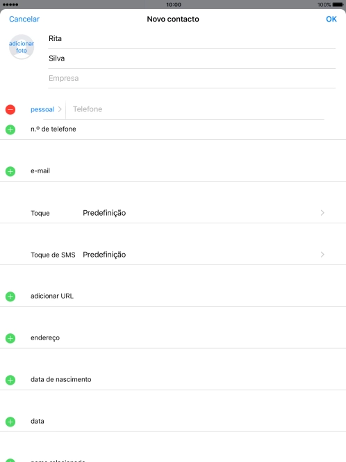 Prima Telefone e introduza o número de telefone pretendido.