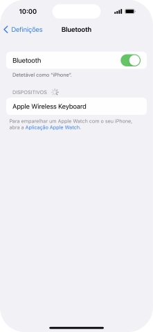 Prima o dispositivo Bluetooth pretendido e siga as indicações no ecrã para emparelhar o dispositivo pretendido com o telefone.